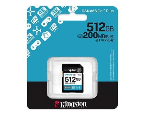 Karta pamięci SD 512GB Canvas Go Plus 200/160 MB/s C10 U3 V30