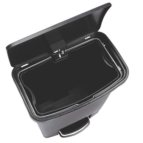 Kosz na Śmieci Rubbermaid TAPA BASCULANTE Biały Czarny Plastikowy 25 L
