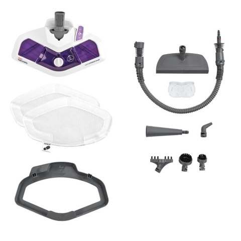 Polti Vaporetto SV440_Double Mop parowy 0,3 l 1500 W Fioletowy, Biały