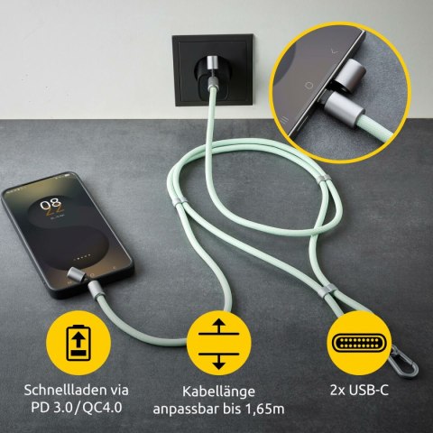 Kabel USB-C INTENSO 7991007 Kolor Zielony