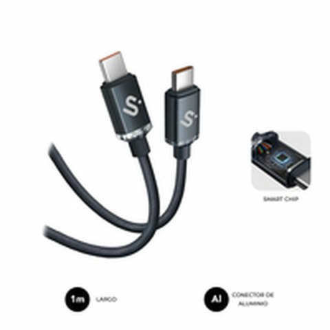 Kabel USB-C na USB-C Subblim OPTIMUS Czarny 1 m