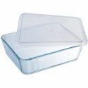 Pojemnik do Przechowywania Żywności Pyrex Biały Przezroczysty Prostokątny 1,5 L