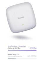 D-Link DAP-2682 Nuclias Connect Wireless AC2300 Wave 2 Dwuzakresowy punkt dostępowy PoE - 2,4 GHz - 5 GHz - 1700 Mbit/s - 64-bit