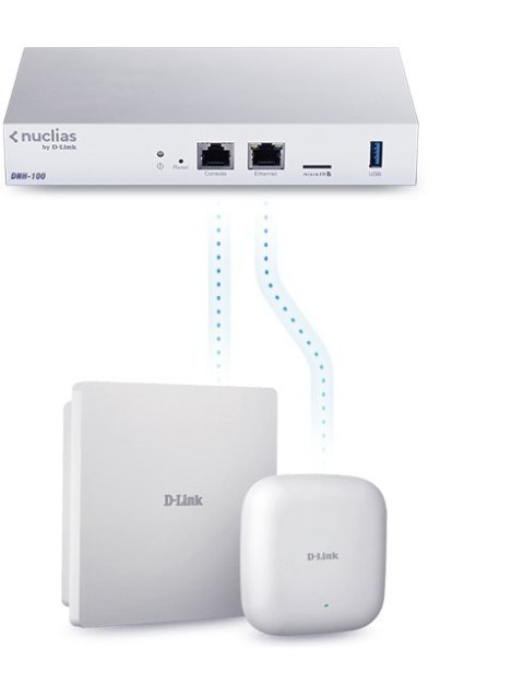 D-Link DAP-2682 Nuclias Connect Wireless AC2300 Wave 2 Dwuzakresowy punkt dostępowy PoE - 2,4 GHz - 5 GHz - 1700 Mbit/s - 64-bit