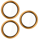 Ochrona na obiektyw aparatu 3MK HARDY Lens Protection Pro do Apple iPhone 17 Pro / 17 Pro Max pomarańczowy