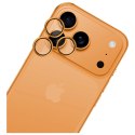 Ochrona na obiektyw aparatu 3MK HARDY Lens Protection Pro do Apple iPhone 17 Pro / 17 Pro Max pomarańczowy