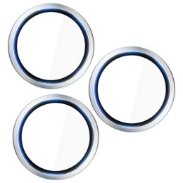 Ochrona na obiektyw aparatu 3MK HARDY Lens Protection Pro do Apple iPhone 17 Pro / 17 Pro Max srebrny