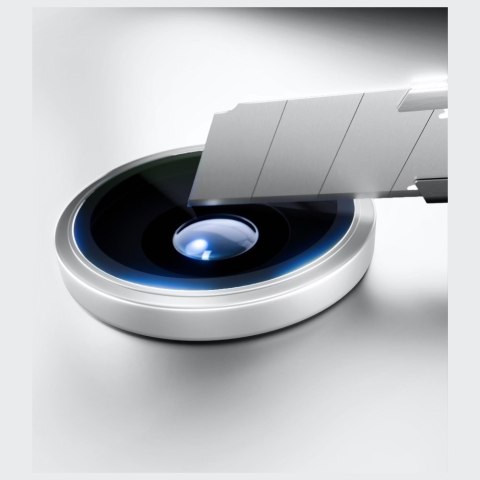 Ochrona na obiektyw aparatu 3MK HARDY Lens Protection Pro do Apple iPhone 17 Pro / 17 Pro Max srebrny