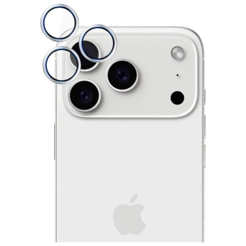 Ochrona na obiektyw aparatu 3MK HARDY Lens Protection Pro do Apple iPhone 17 Pro / 17 Pro Max srebrny