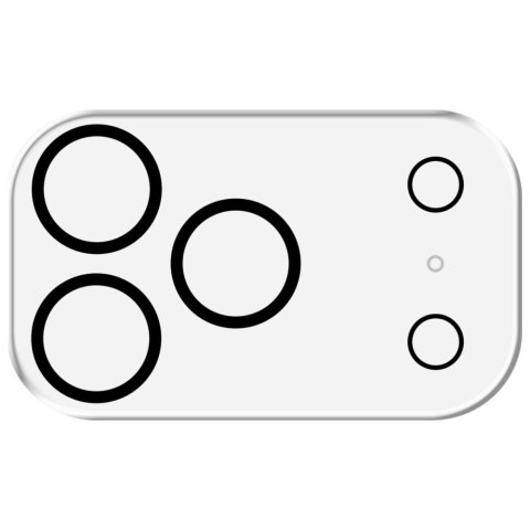 Ochrona na obiektyw aparatu 3MK Lens Pro Full Cover do Apple iPhone 17 Pro