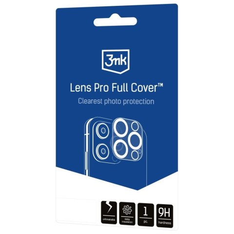 Ochrona na obiektyw aparatu 3MK Lens Pro Full Cover do Apple iPhone 17 Pro