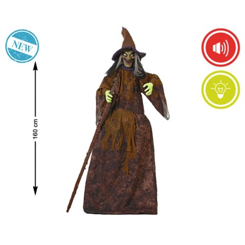 Dekoracje na Halloween Czarownica 160 cm
