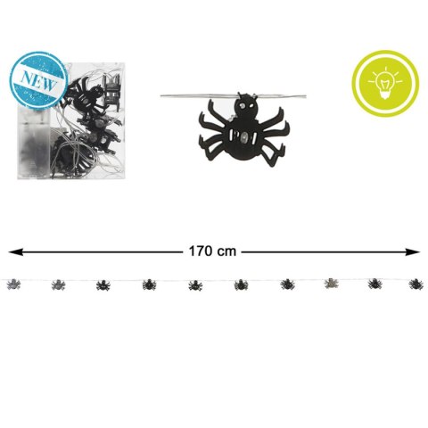 Dekoracje na Halloween Pająk 165 cm Girnalda