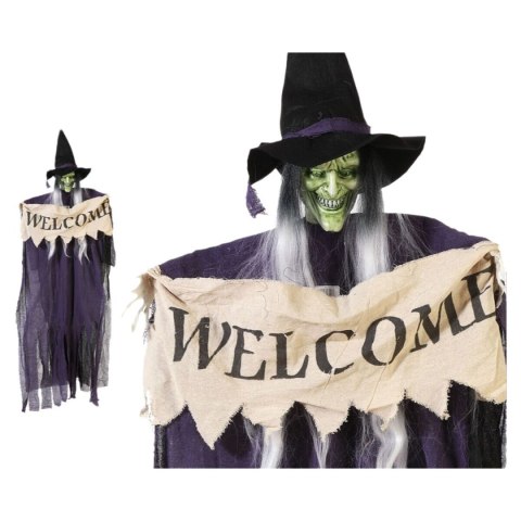 Dekoracje na Halloween Welcome Czarownica 175 cm