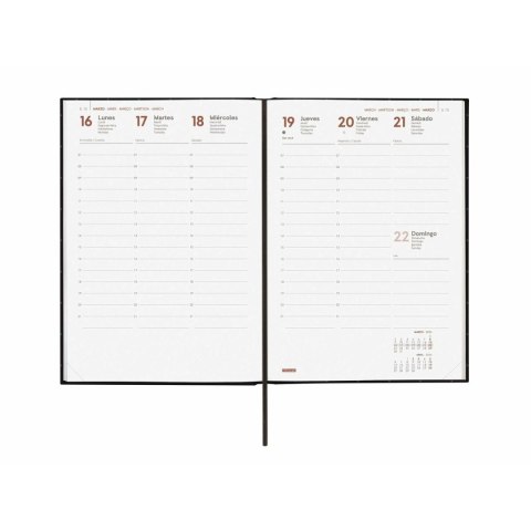 Kalendarz książkowy Finocam Czarny A5 14 x 20,4 cm