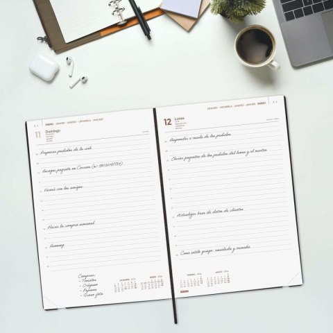 Kalendarz książkowy Finocam Niebieski 16,5 x 24 cm