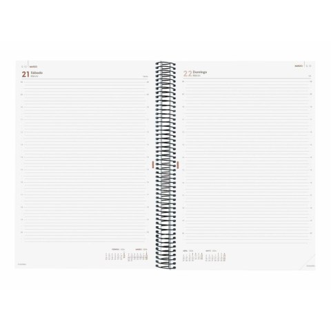 Kalendarz książkowy Finocam A4 21 x 29,7 cm 2026 Możliwość dostosowania