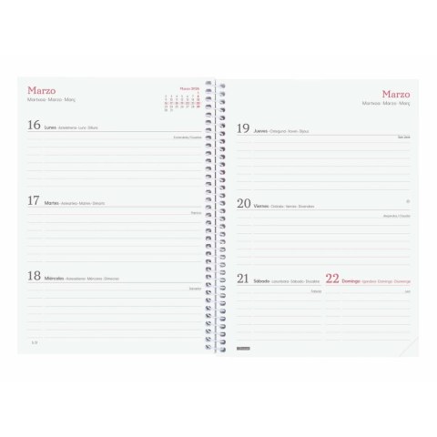 Kalendarz książkowy Finocam DESIGN COLLECTION Ahora A5 15,5 x 21,2 cm 2026