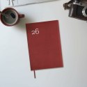 Kalendarz książkowy Finocam DYNAMIC MILANO Bordeaux 16,5 x 24 cm 2026