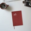 Kalendarz książkowy Finocam DYNAMIC MILANO Bordeaux A5 21 x 27 cm 2026