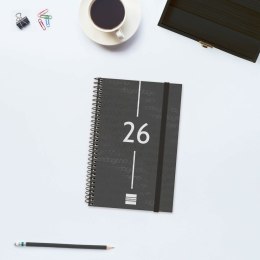 Kalendarz książkowy Finocam YEAR Czarny 11,7 x 18,1 cm 2026