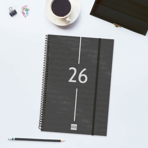 Kalendarz książkowy Finocam YEAR Czarny 16,5 x 24,2 cm 2026