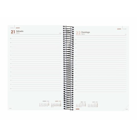 Kalendarz książkowy Finocam YEAR Czarny 16,5 x 24,2 cm 2026