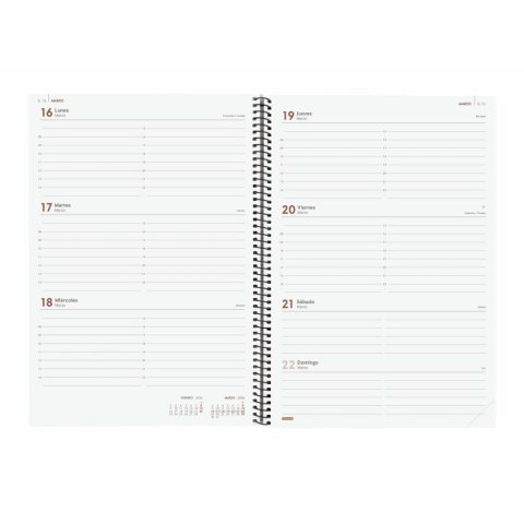 Kalendarz książkowy Finocam YEAR Czarny A4 21 x 29,7 cm 2026