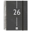Kalendarz książkowy Finocam YEAR Czarny A5 15,5 x 21,2 cm 2026