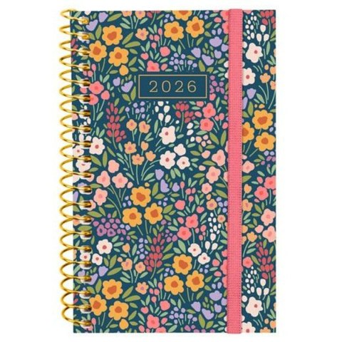 Kalendarz książkowy Finocam DESIGN COLLECTION Flora Mini 7,9 x 12,7 cm 2026
