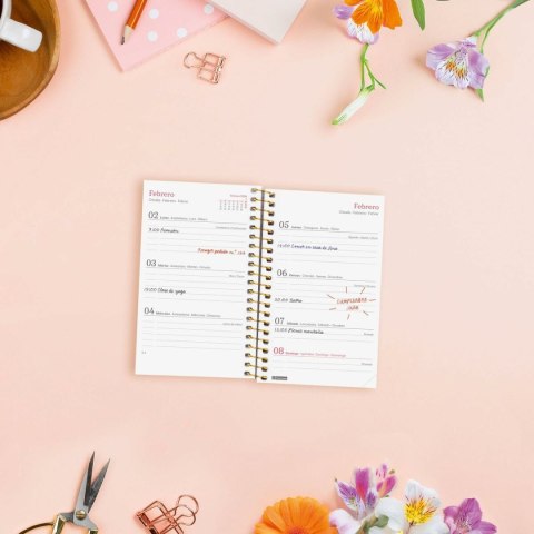 Kalendarz książkowy Finocam DESIGN COLLECTION Flora Mini 7,9 x 12,7 cm 2026