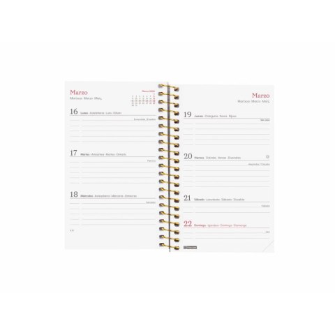 Kalendarz książkowy Finocam DESIGN COLLECTION Flora Mini 7,9 x 12,7 cm 2026