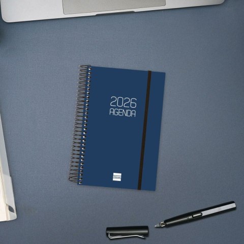 Kalendarz książkowy Finocam OPAQUE Niebieski 11,7 x 18,1 cm 2026