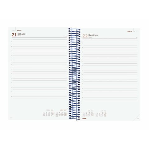 Kalendarz książkowy Finocam YEAR Niebieski 16,5 x 24,2 cm 2026