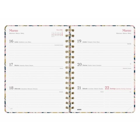 Kalendarz książkowy Finocam YOU A5 15,5 x 21,2 cm Kartki 2026