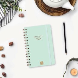 Kalendarz książkowy Finocam Alma Mięta 11,7 x 18,1 cm 2026