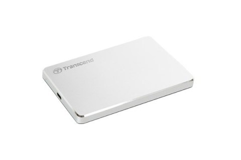 Transcend StoreJet 25C3S zewnętrzny dysk twarde 2 TB 2.5" USB Type-C 3.2 Gen 1 (3.1 Gen 1) Srebrny