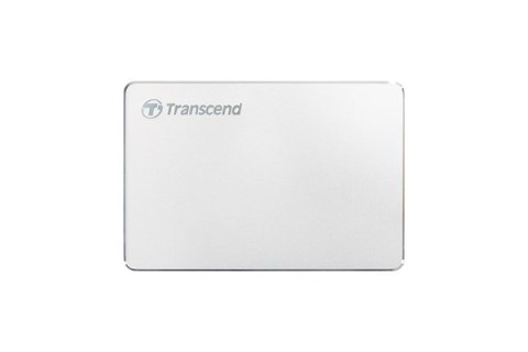 Transcend StoreJet 25C3S zewnętrzny dysk twarde 2 TB 2.5" USB Type-C 3.2 Gen 1 (3.1 Gen 1) Srebrny