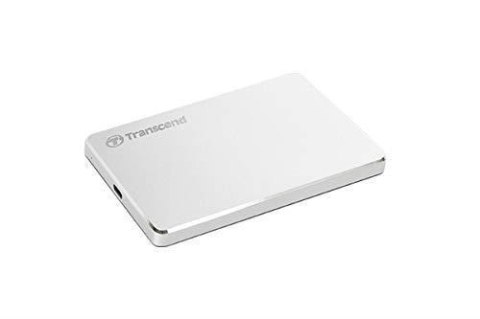 Transcend StoreJet 25C3S zewnętrzny dysk twarde 2 TB 2.5" USB Type-C 3.2 Gen 1 (3.1 Gen 1) Srebrny