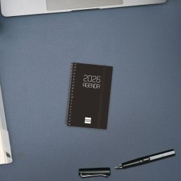 Kalendarz książkowy Finocam OPAQUE Czarny Mini 7,9 x 12,7 cm 2026