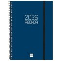 Kalendarz książkowy Finocam OPAQUE Niebieski A5 15,5 x 21,2 cm 2026
