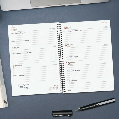 Kalendarz książkowy Finocam OPAQUE Niebieski A5 15,5 x 21,2 cm 2026