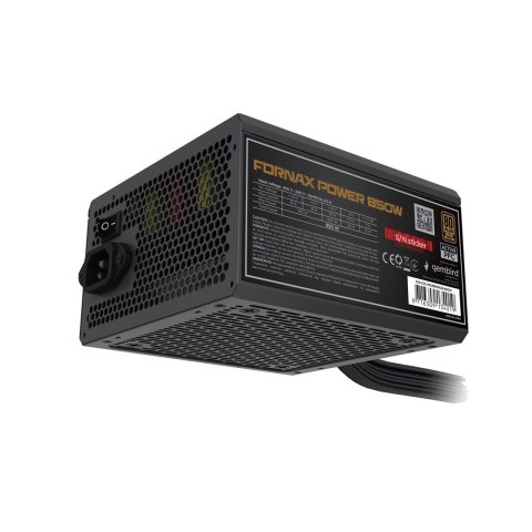 GEMBIRD ZASILACZ KOMPUTEROWY FORNAX POWER 80+ BRONZE ATX, 850W, AKTYWNE PFC, 12CM WENTYLATOR