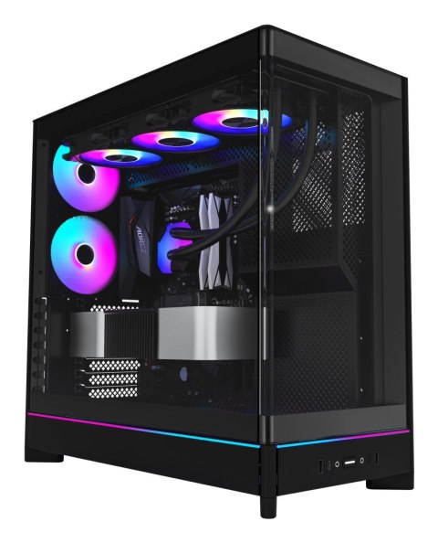 Obudowa PC Montech HS02 PRO, Midi-Tower, ATX, Szkło hartowane, ARGB