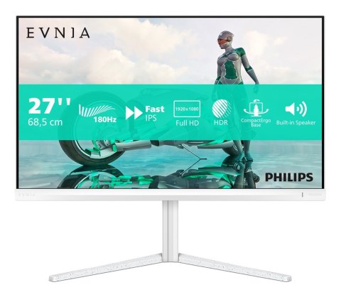 Monitor komputerowy Philips Evnia 27M2N3201A/00 68,6 cm (27") 1920 x 1080 px Full HD LCD Biały