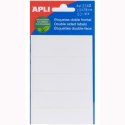 Etykiety samoprzylepne Apli Biały Papier 5 Arkuszy 20 x 75 mm (10 Sztuk)