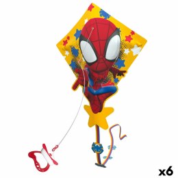 Zabawa w Budowanie + Figury Spider-Man 55 X 68 X 2 CM (6 Sztuk)