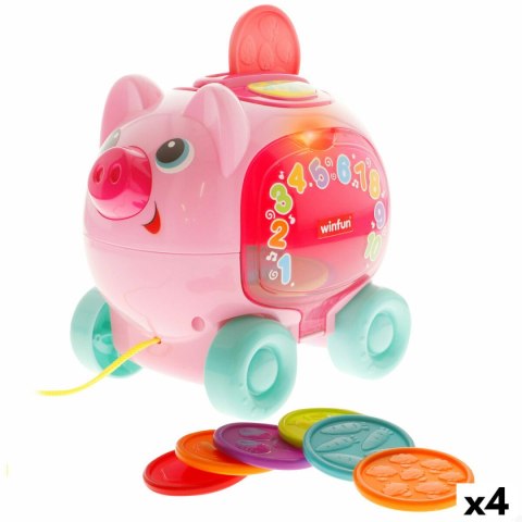 Zabawka do ciągnięcia Winfun 17 x 16 x 13 cm (4 Sztuk)