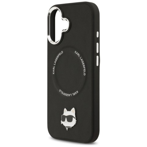 Etui Karl Lagerfeld Choupette Pin MagSafe do iPhone 17 czarny