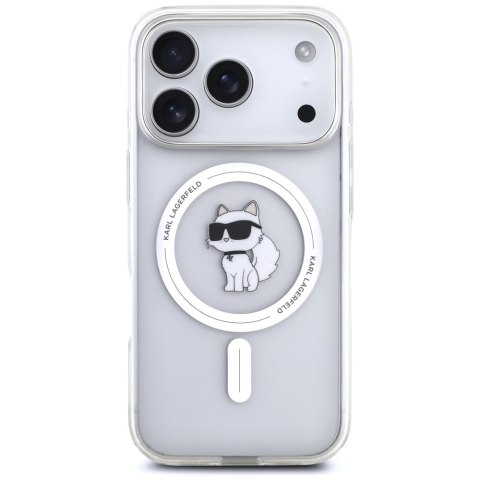 Etui Karl Lagerfeld IML Choupette MagSafe do iPhone 17 Pro Max przezroczysty